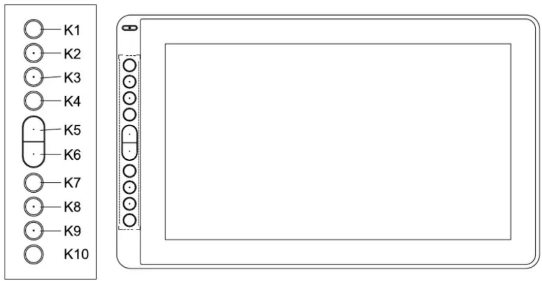 Huion Kamvas 16 - OSD Function - 1