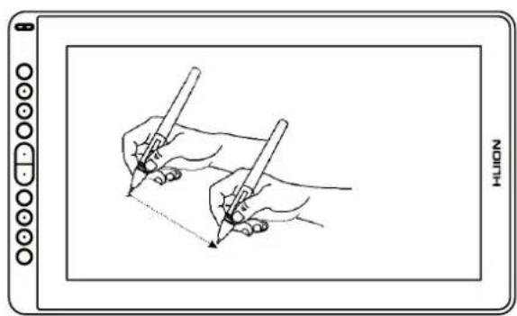 Huion Kamvas 16 - Position the cursor - 1