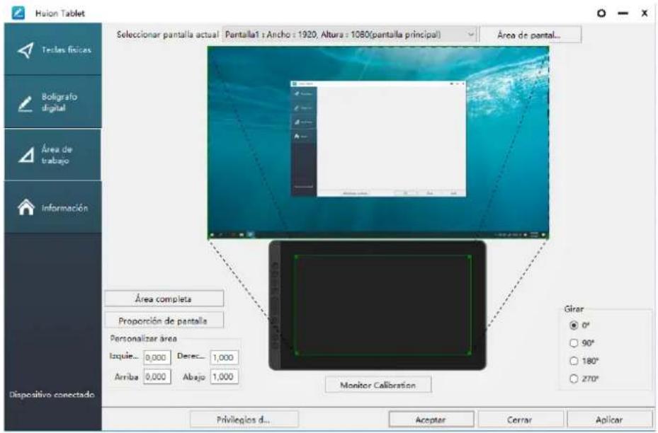 Huion Kamvas 16 - Configuración del Área de Trabajo - 1