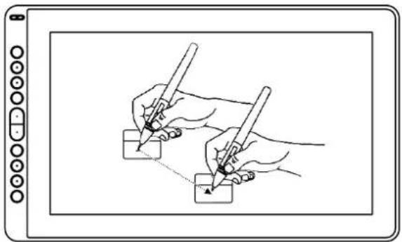 Huion Kamvas 16 - Zeigerpositionierung Position the cursor - 3