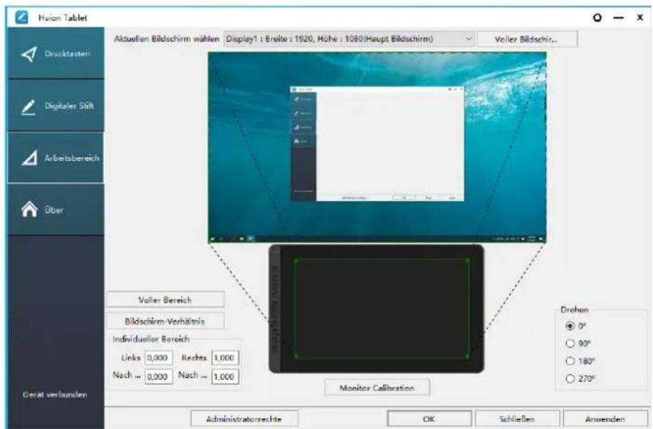 Huion Kamvas 16 - Verwendung von mehreren Monitoren - 1