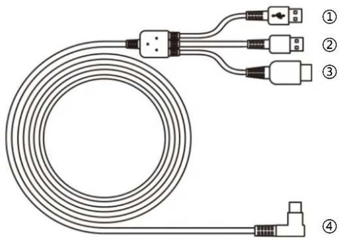 Huion Kamvas 16 - Cavo 3 in1 - 1