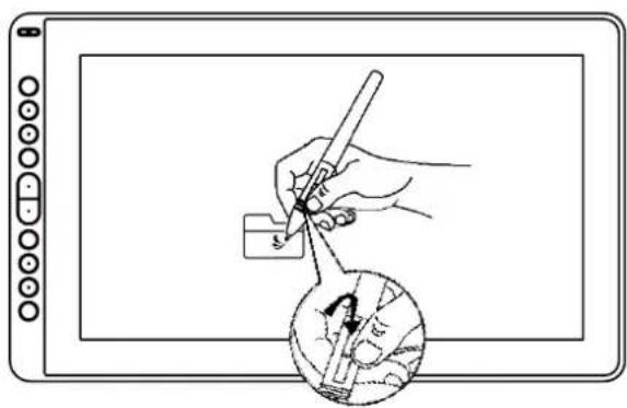 Huion Kamvas 16 - Utilisation des boutons latéraux - 1