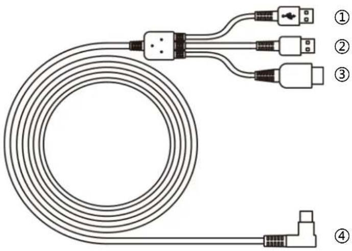 Huion Kamvas 16 - 3-in-1 Cable - 1