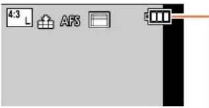 PANASONIC Lumix DC-FZ80D - Charge restante de la batterie - 1