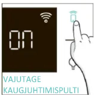 CANDY CA6 NP5B3LHTX - Kaugjuhtimispuldi aktiveerimine. - 2
