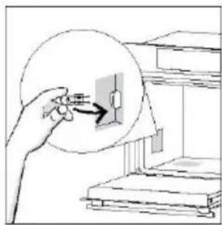 CANDY CA6 NP5B3LHTX - Changing the lateral bulb: - 4