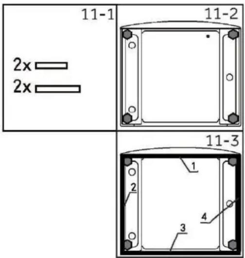 HAIER HW90-BD14CIGU1 - OPTIONAL: Anbringen von Pads zur Geräuschreduzierung - 1