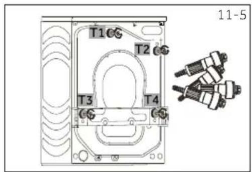 HAIER HW90-BD14CIGU1 - Dismantle the transportation bolts - 3