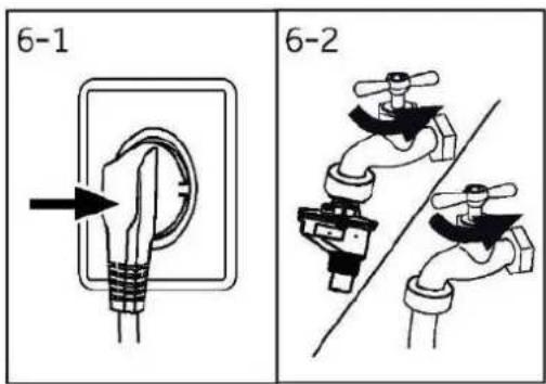HAIER HW90-BD14CIGU1 - Raccordement à l'eau - 1