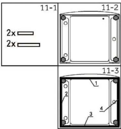 HAIER HW90-BD14CIGU1 - OPZIONALE: installare cuscinetti per la riduzione del rumore - 1