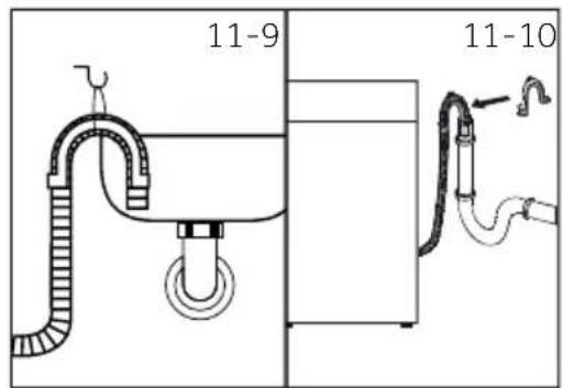 HAIER HW90-BD14CIGU1 - Drain hose to waste water connection - 1