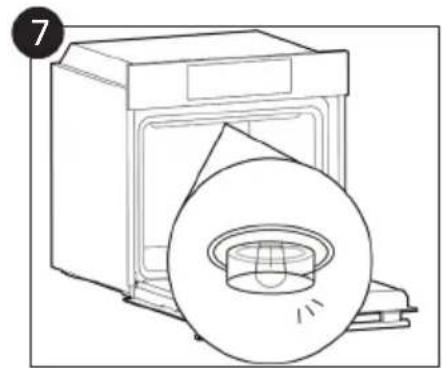CANDY MCIDC N602 - Changing the Bulb (A seconda del modello del forno.) - 7