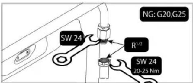 NG: G20,G25 SW 24 R¹/² SW 24 20-25 Nm
