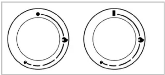 BEKO FBE62011WC - Bouton de commande de la plaque de cuisson - 1