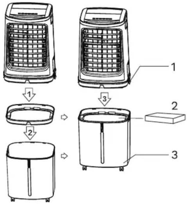 OPTIMEA ORA-440D - Installation du réservoir d'eau - 1