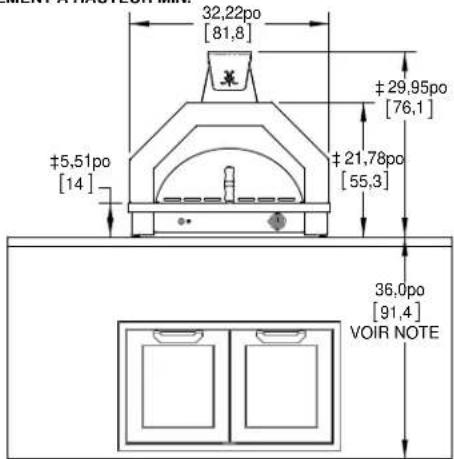 Hestan AGPO33 - HAUTEUR DU COMPTOIR - 2