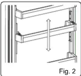 SHARP SJ-LD140E0XS-EU - VerstellbaresTürfach (bei einigen Modellen) - 2