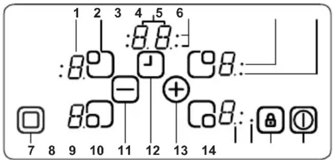 SHARP KH-6V09FTMI-DE - CONTROL OF HOB - 1