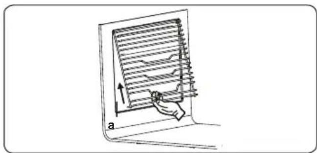 SHARP K-72P19INH-EU - Rimozione della griglia metallica - 1