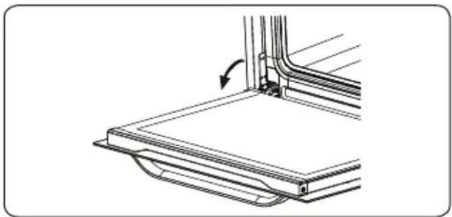 SHARP K-72P19INH-EU - Ausbauen der Backofentür - 1