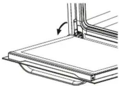 SHARP K-72P19INH-EU - Removal of the Oven Door - 1