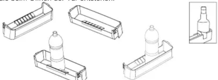 SHARP SJ-BD237E00X-EU - Flaschenhalter (Bei bestimmten Modellen) - 1