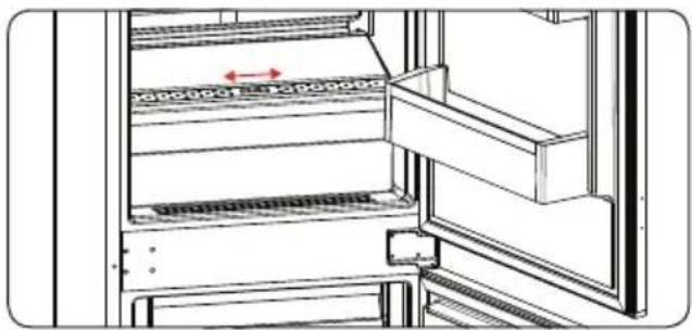SHARP SJ-BD237E00X-EU - Pudeli hoidja (osadel mudelitel) - 2