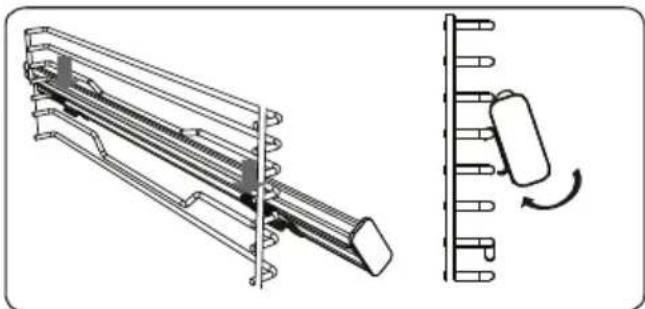 SHARP K-70P19BNH-EU - Griglia con guida telescopica Easyfix a estensione completa - 3