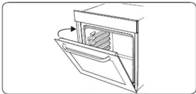 SHARP K-70P19BNH-EU - Puerta del horno de cierre lento - 1