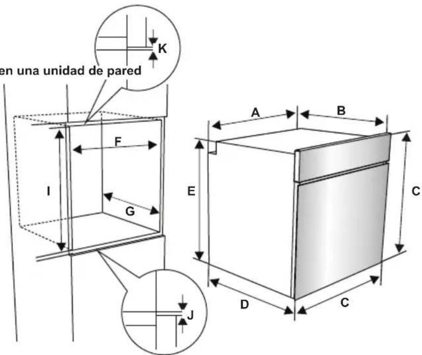 SHARP K-70P19INH-EU - INSTALACIÓN DEL HORNO - 2