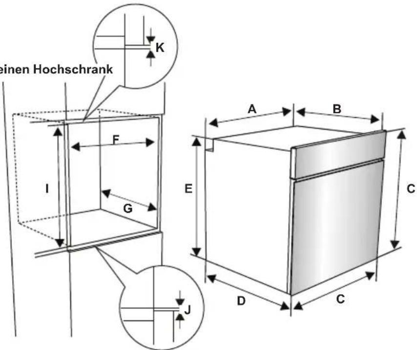 SHARP K-70P19INH-EU - EINBAUEN DES BACKOFENS - 2