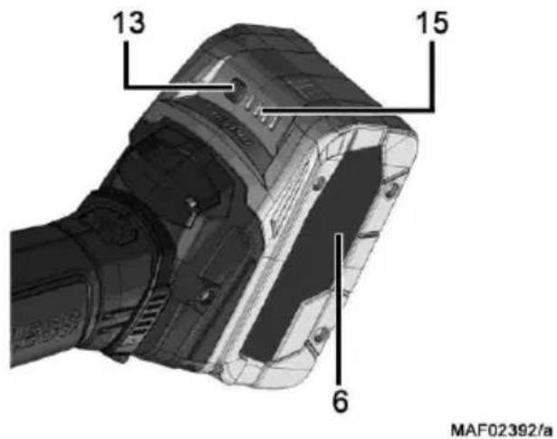 Mafell RF 34-18 - Akku - Ladezustand und Signalanzeige - 1