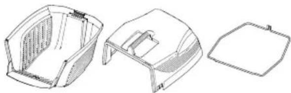HUSQVARNA LC 348VI - Assembly of the catcher - 1