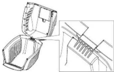 HUSQVARNA LC 348VI - Monteren van opvangbak - 2