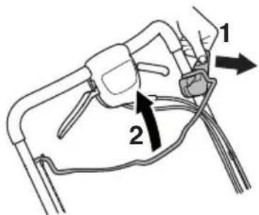 HUSQVARNA LC 348VI - Überprüfen der Startsperre - 1