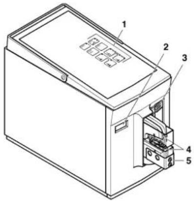 Phoenix Contact CF 500-230V - Visione d'insieme degli elementi di comando - 1