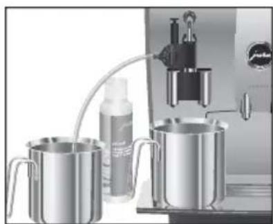 JURA IMPRESSA Z5 Generation II - Démarrage manuel du nettoyage Cappuccino - 1