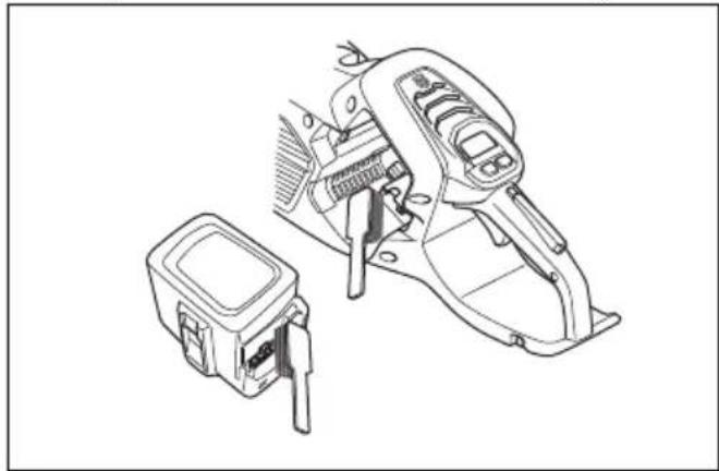 HUSQVARNA 540i XP G - De accu en de accuhouder controleren - 1