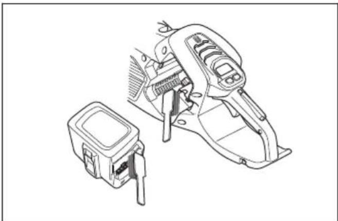 HUSQVARNA 540i XP G - Contrôle de la batterie et du support de batterie - 1