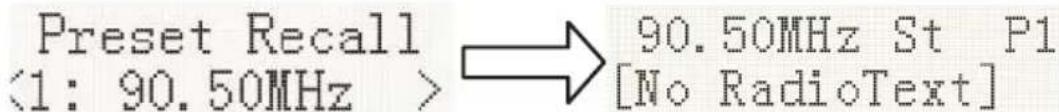 LENCO MC-375 - Preset Recall (Choose the Station) (Voorkeuzestation herroepen (kies het station)): - 1