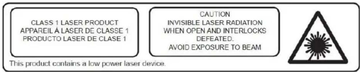 LENCO MC-375 - Class 1 Laser Product - 1