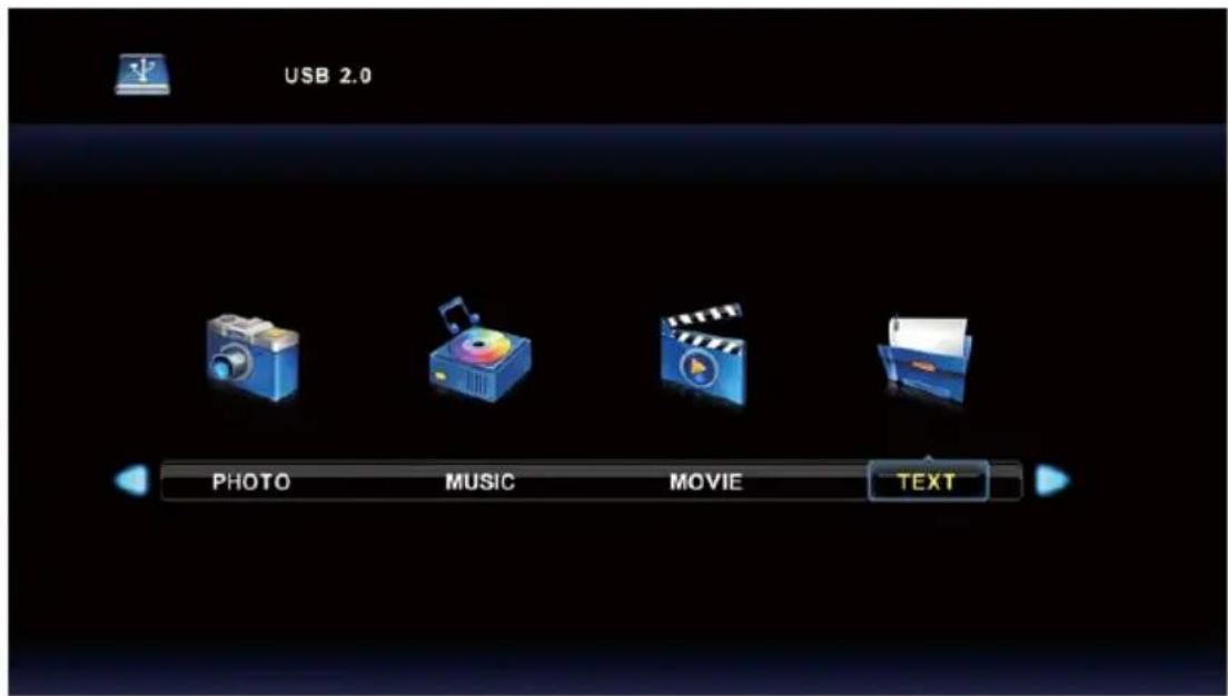 LENCO DVL-1662BK - Text Menu - 1