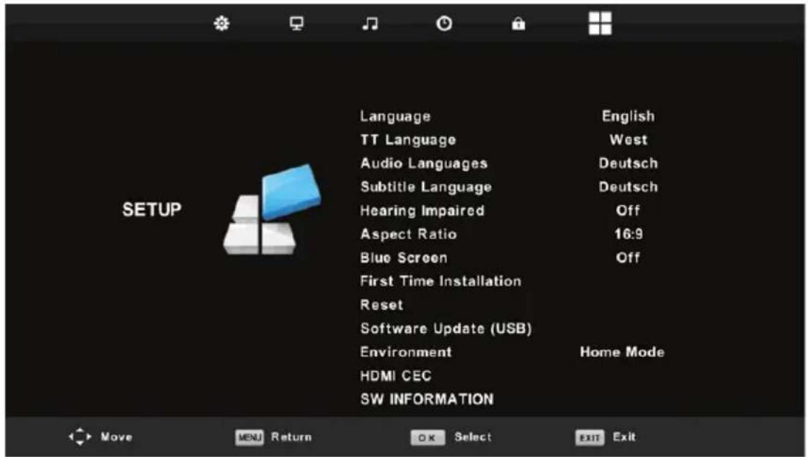 LENCO DVL-1662BK - Setup Menu - 1