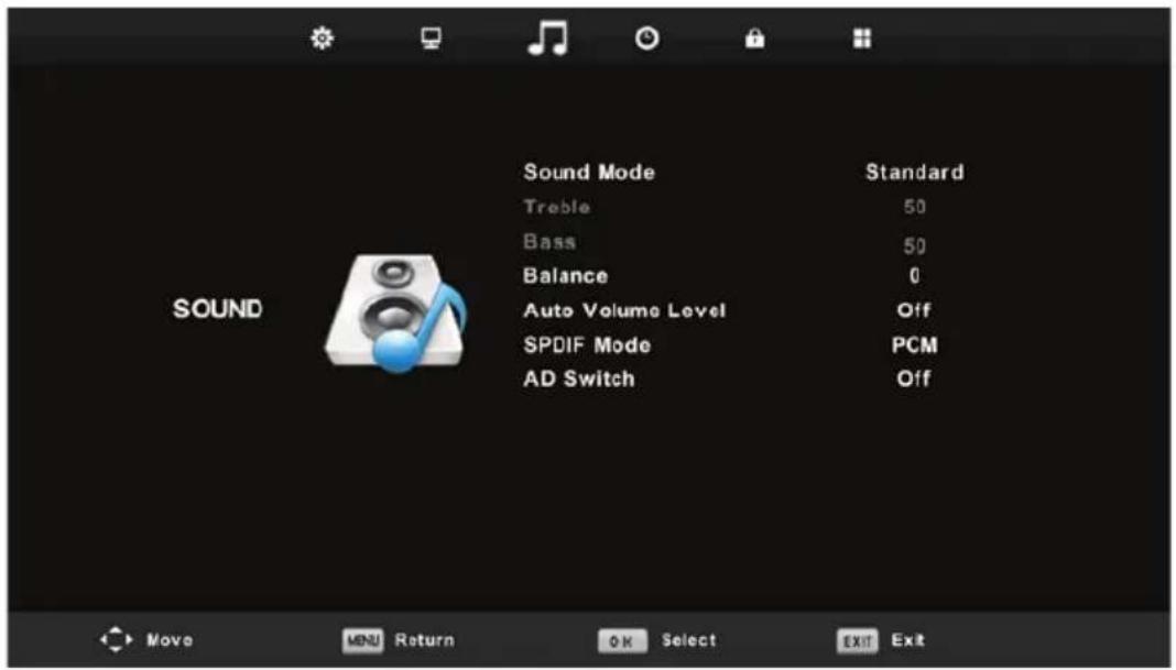 LENCO DVL-1662BK - Menu Audio - 1