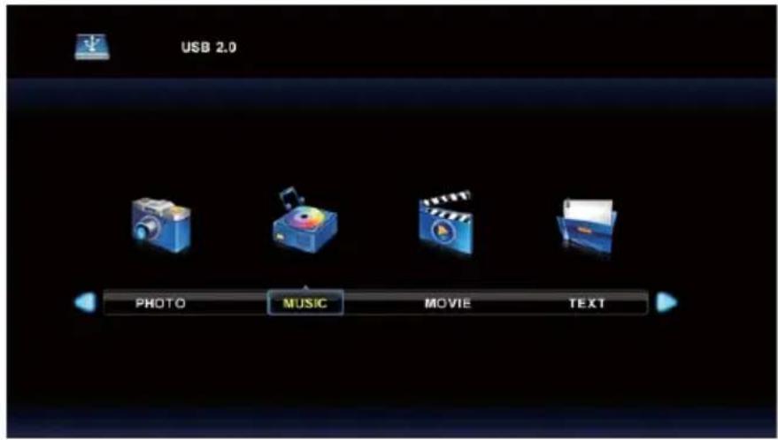 LENCO DVL-1662BK - Muziekmenu - 1