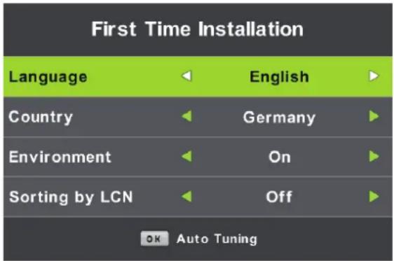 LENCO DVL-1662BK - Land selecteren - 1