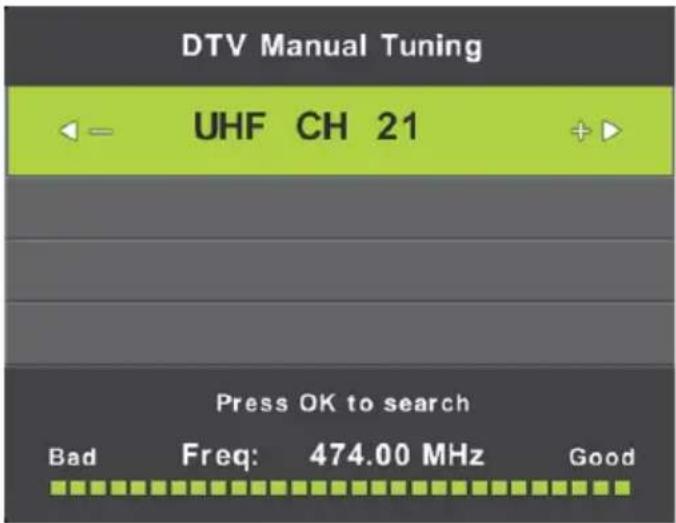 LENCO DVL-1662BK - DTV Manual Tuning (DTV Handmatig Afstemmen) - 1