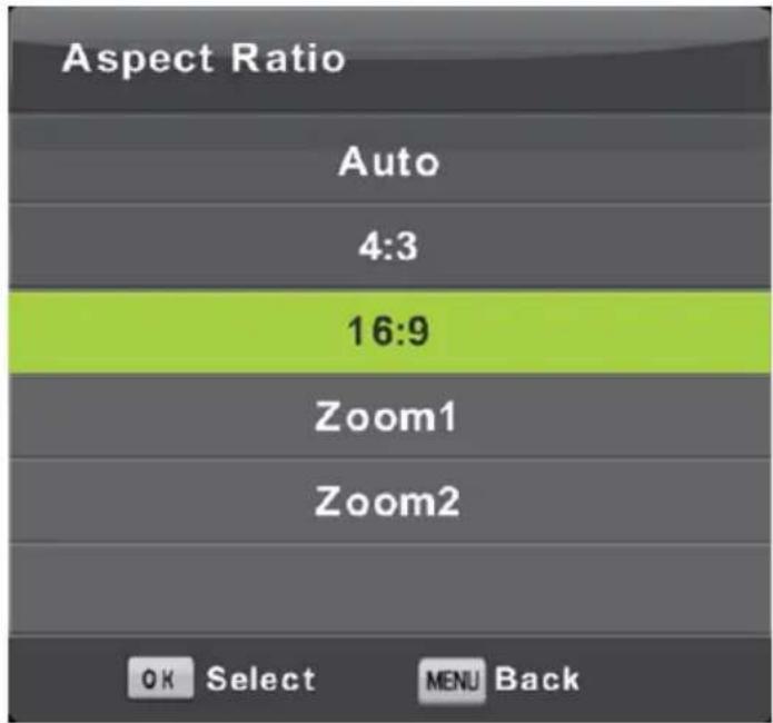 LENCO DVL-1662BK - Aspect Ratio - 1