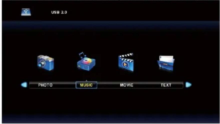 LENCO DVL-1662BK - Music Menu - 1
